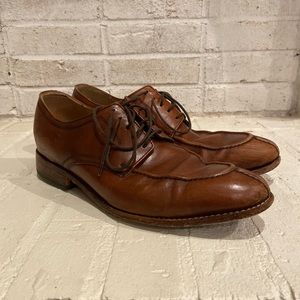 Johnston and Murphy Light Brown Oxford Dress Shoes size 10.5